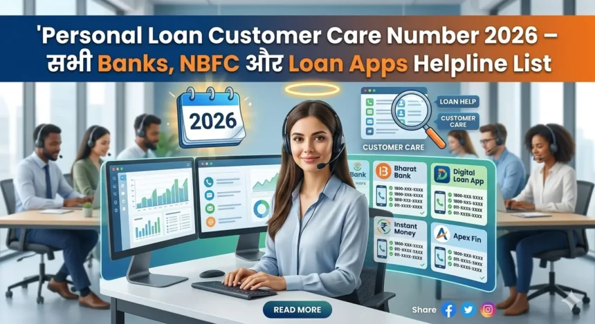 personal loan helpline number और email id list